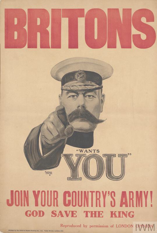 God Save The King, Join Your Country's Army!, Britons, WWI, First World War, Field Marshal Lord Kitchener