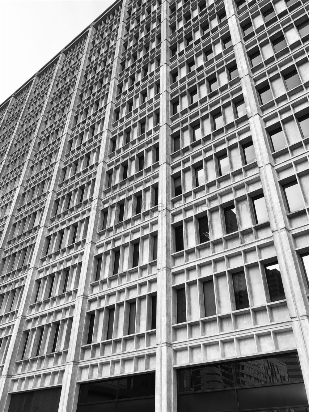 The ‘Paccar Building’, 777 106th Avenue N.E., Bellevue, WA. Paccar Brutal Brutalist Brutalism Concrete