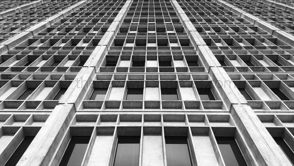 The ‘Paccar Building’, 777 106th Avenue N.E., Bellevue, WA. Paccar Brutal Brutalist Brutalism Concrete