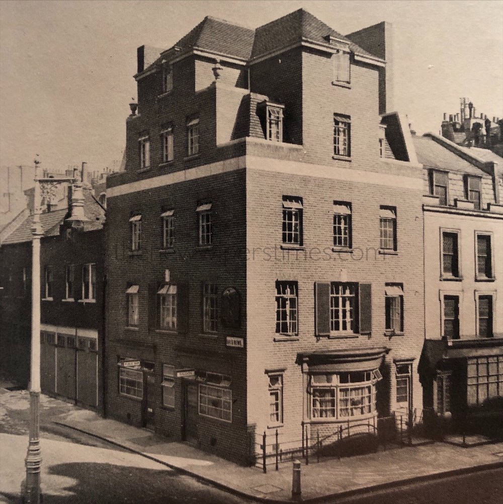 The 'Running Footman', Charles Street, Mayfair, London W.1. The Footman Pub Public House Watney, Combe, Reid & Co., Ltd.