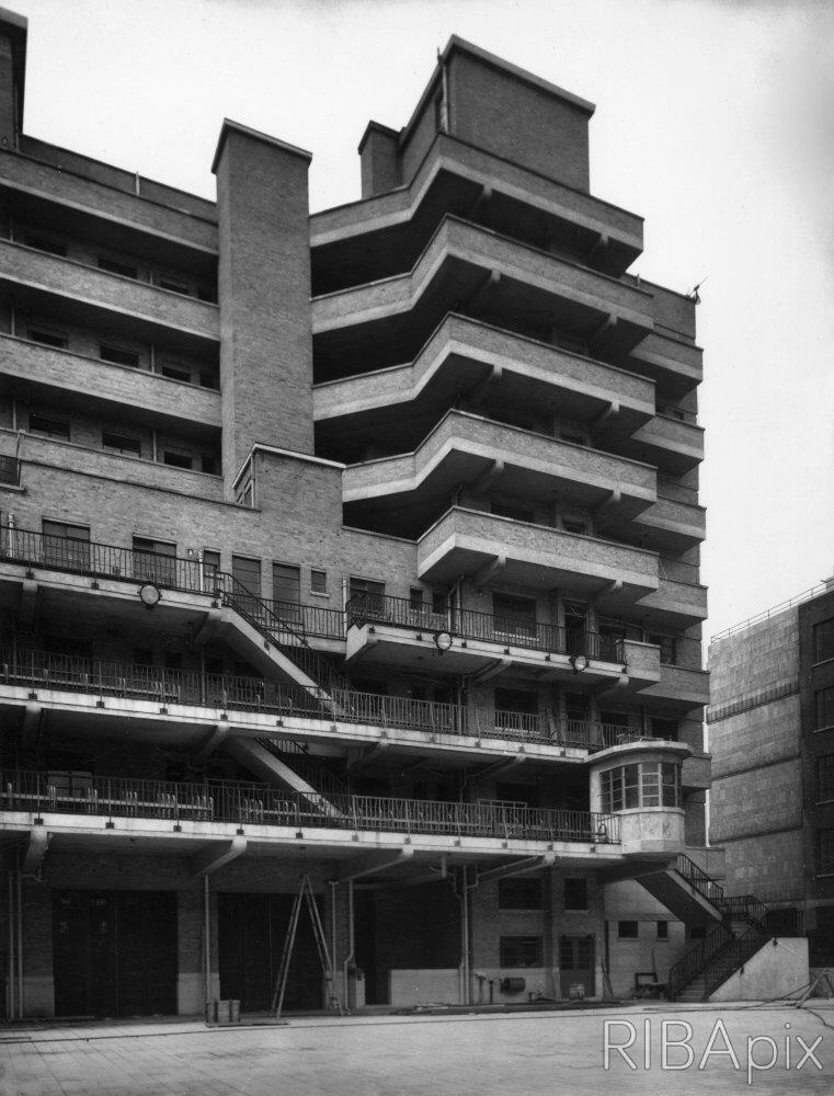 ‘Lambeth Fire Station’, 8 Albert Embankment, London S.E.1 London Fire Brigade L.F.B LFB Edwin Paul Wheeler London County Council Art Deco Streamline Moderne 
