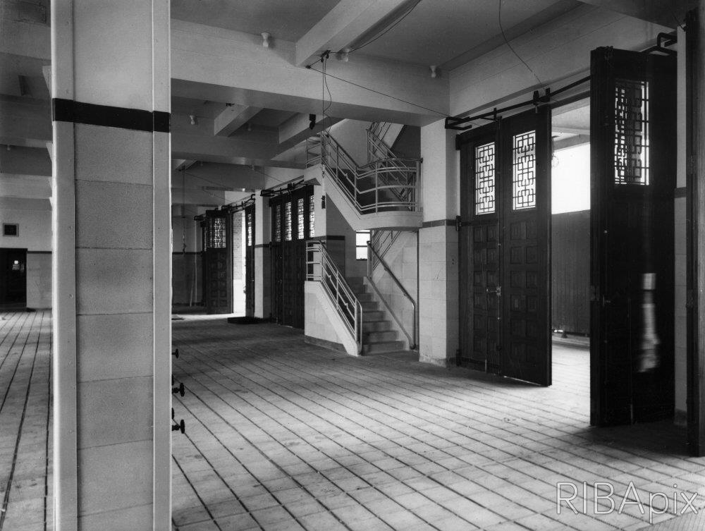 ‘Lambeth Fire Station’, 8 Albert Embankment, London S.E.1 London Fire Brigade L.F.B LFB Edwin Paul Wheeler London County Council Art Deco Streamline Moderne 
