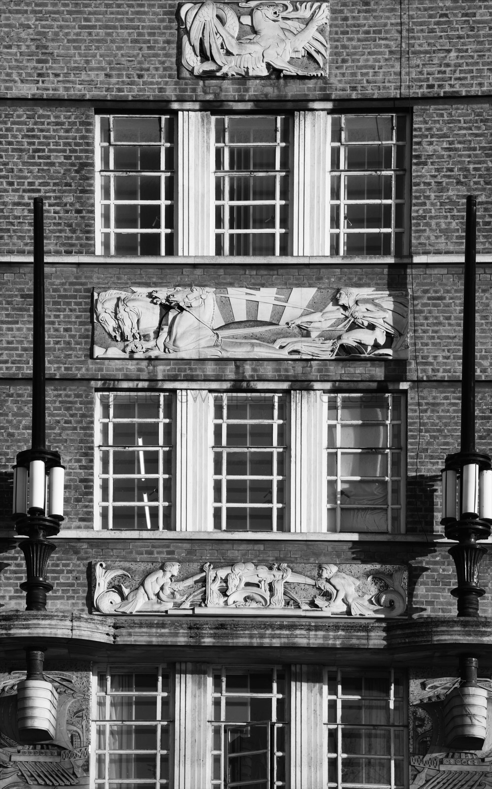 ‘Lambeth Fire Station’, 8 Albert Embankment, London S.E.1 London Fire Brigade L.F.B LFB Edwin Paul Wheeler London County Council Art Deco Streamline Moderne 
