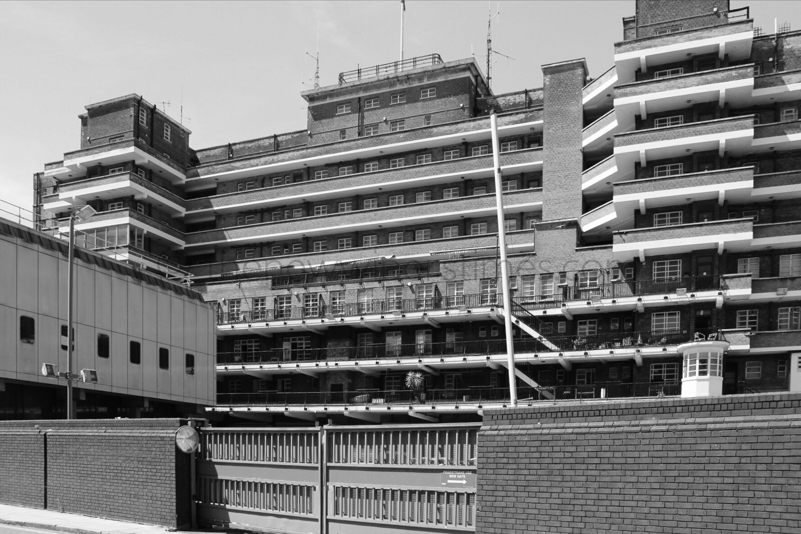 ‘Lambeth Fire Station’, 8 Albert Embankment, London S.E.1 London Fire Brigade L.F.B LFB Edwin Paul Wheeler London County Council Art Deco Streamline Moderne 
