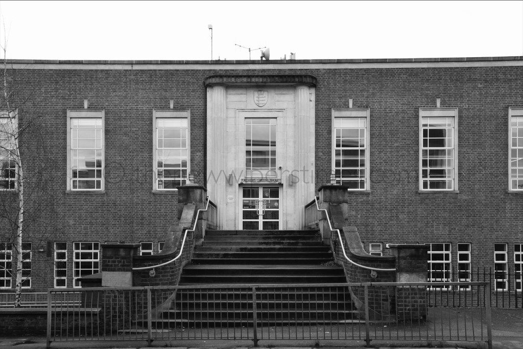 Palmers Green Library Southgate Enfield London Broomfield Road Green Lanes Art Deco Building J.T.W Peat Architect Interwar  