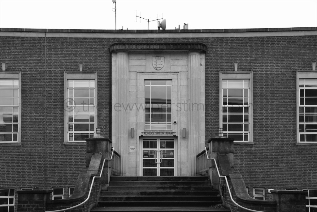 Palmers Green Library Southgate Enfield London Broomfield Road Green Lanes Art Deco Building J.T.W Peat Architect Interwar  