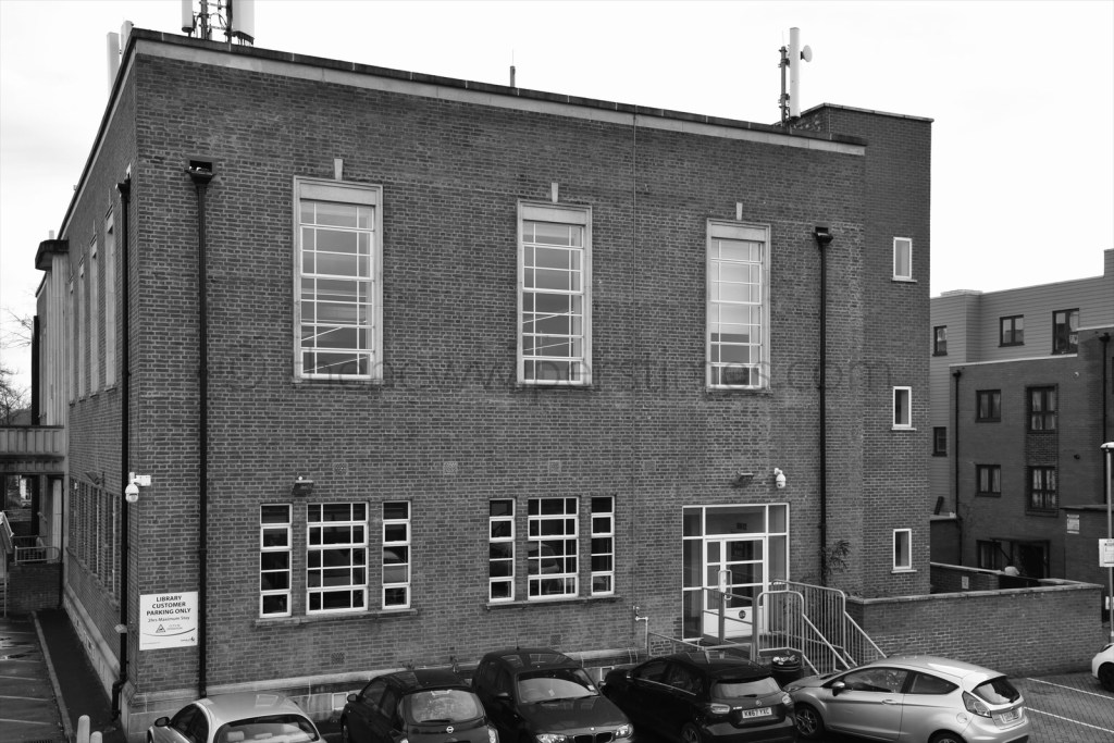 Palmers Green Library Southgate Enfield London Broomfield Road Green Lanes Art Deco Building J.T.W Peat Architect Interwar  